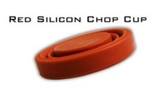HARMONICA CHOP CUP RED SILICON BY LEO SMETSERS MAGIC TRICKS VANISH REAPPEAR