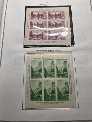 US Stamps, 1931-1945. over 20 pages Mint Stamps - Picture 8 of 24