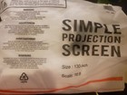 130 Inch Portable Simple Projector Screen 16:9