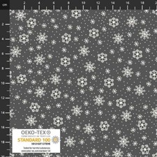 Winter Pingos:  4497-100 Snowflakes - Grey