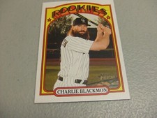 2021 Topps Heritage #133 Print Error Wrong Back Charlie Blackmon w/D.Jansen SP