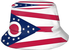 Cute State Flag Bucket Hats Fashion Sun Cap Packable Outdoor Patriotic Fisherman