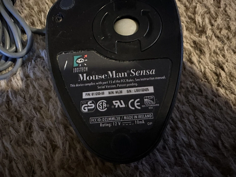 Vintage Logitech Mouseman Sensa ML38 - Image 4 of 4