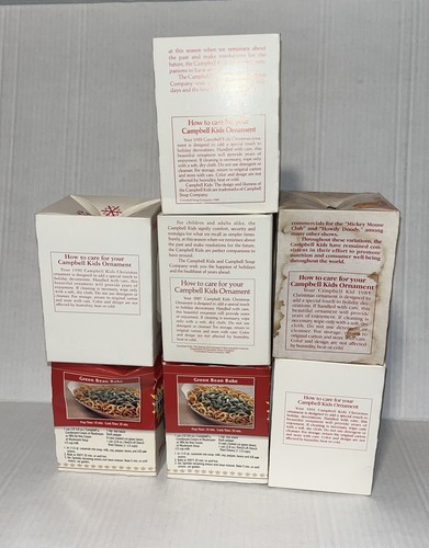 LOT 7 VTG Campbell's Soup Kids Christmas Ornament Collectors Editions 1985-1998 - Picture 4 of 12