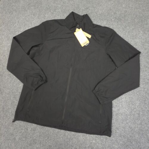 Asics Jacket Womens MEDIUM Black Windbreaker Lightweight Full Zip Size M NWT - Picture 5 of 10