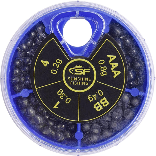 SF Micro Split Shot Lead Combo Removable Fly Fishing & Ice Fishing - Picture 8 of 12