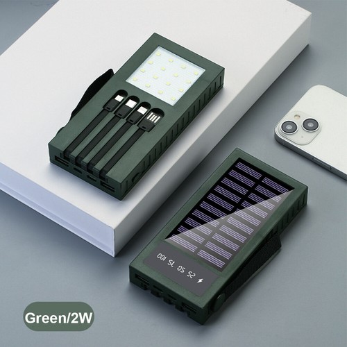 Banque d'énergie solaire 20000MAH chargeur externe banque d'alimentation avec lumière LED portable - Photo 29 sur 32