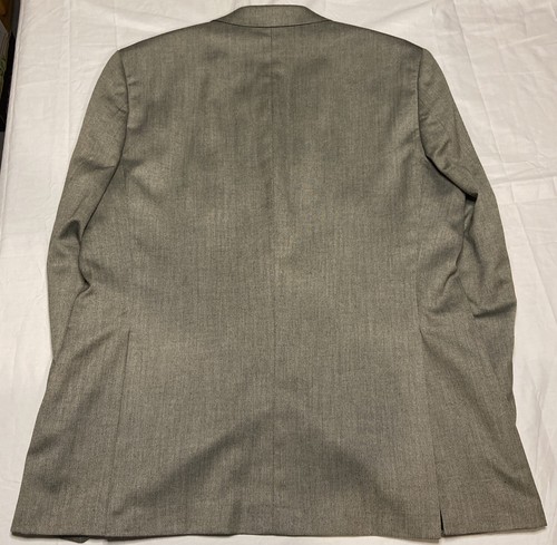 Jones New York Sports Coat Gray Black Blazer Mens 44R Polyester Rayon NEVER WORN - Picture 4 of 11