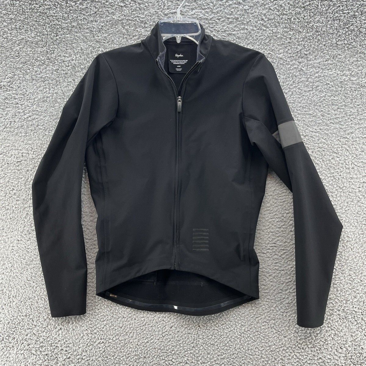 Rapha Jacket Womens Large Black Pro Team LS Shadow Jersey