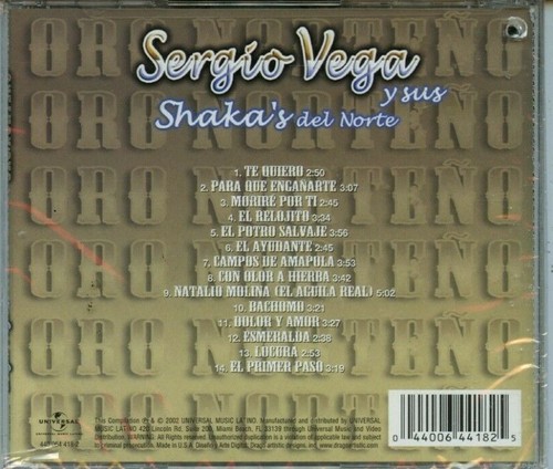 Sergio Vega Oro Norteno 14 Super Exitos CD New Sealed - Picture 2 of 2