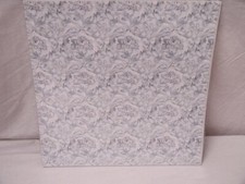 26 Sheets 12' x 12" Scrapbook Blue Flowers/Vines on White Design BRAND NEW