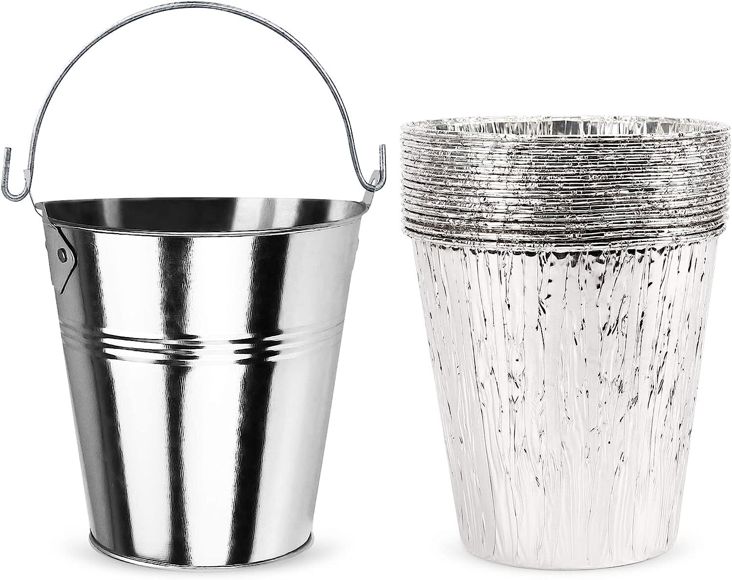 Drip Grease Bucket for Traeger Pit Boss Pellet Grills BBQ Galvanized Steel Pail