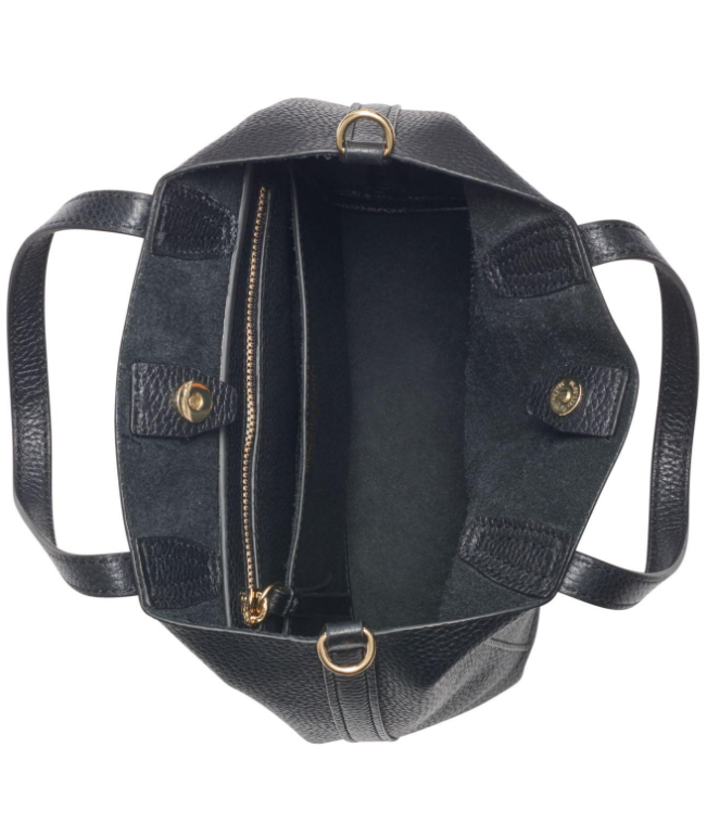 Calvin Klein V1608 Larissa Black Leather Crossbody Women's Handbag