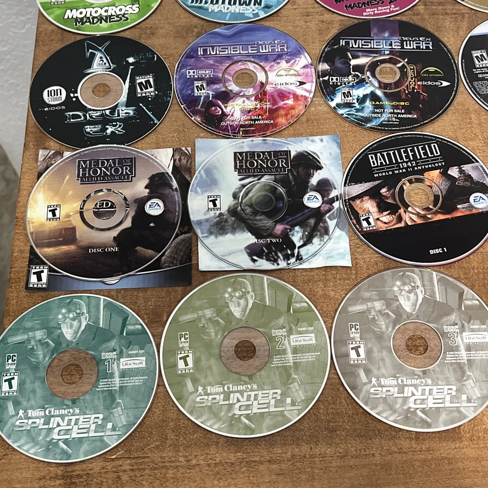 PC Video Game Disc Lot Warcraft, Grand Theft Auto, Diablo, Call Of Duty, Etc… - Image 4 of 4