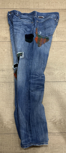 Polo Ralph Lauren Jeans Womens Size 28 Astor Slim Boyfriend Patchwork Distressed - Picture 11 of 20
