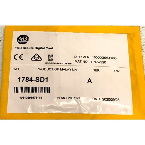 NEW Allen Bradley 1784-SD1 Secure Digital Memory Card ControlLogix 1784SD1 - Picture 14 of 14