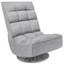 gaming floor chair gray 360 degree swivel 4 position adjustable backrest