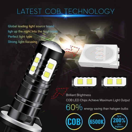For Hyundai Sonata 2006-2010 LED Fog Light Bulbs 6000K High Power Lamp 2x 881 - Foto 11 di 13