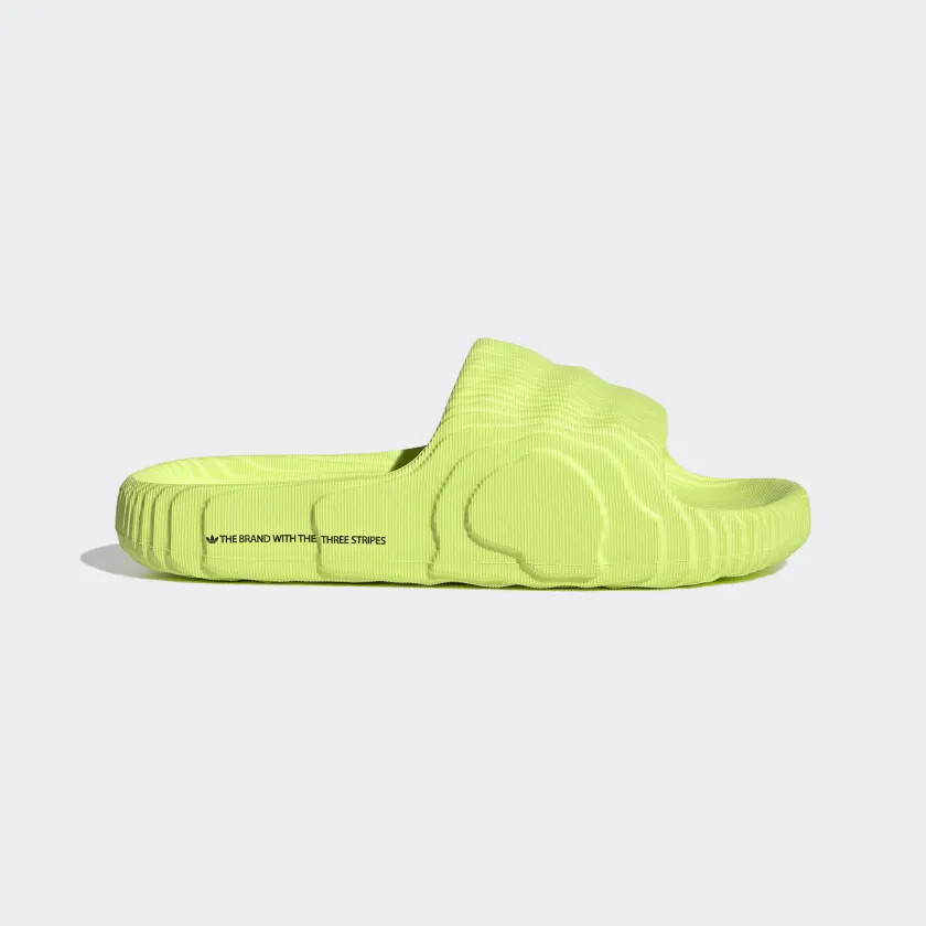 Новые мужские босоножки adidas ADILETTE 22 SLIDES Solar Yellow / Core Black HP6523