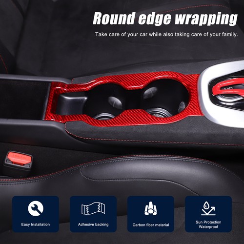Center Control Cup Holder Frame Trim For Lotus EMIRA 21-23 Red Dry Carbon Cover - Picture 9 of 12