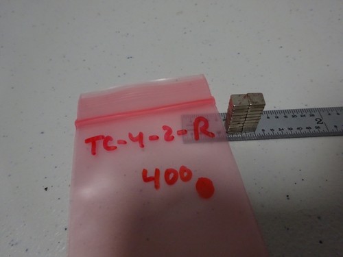 LOTE DE 20 PIEZAS IMANES DE TIERRAS RARAS FUERTES DE NEODIMIO COMO ESTÁN BN#TC-4-2-R - Imagen 8 de 8