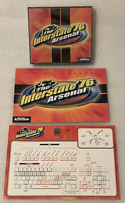 Interstate '76 Arsenal w/Nitro Pack - 3 discs, manual, PC Windows 95 CD-ROM 1998