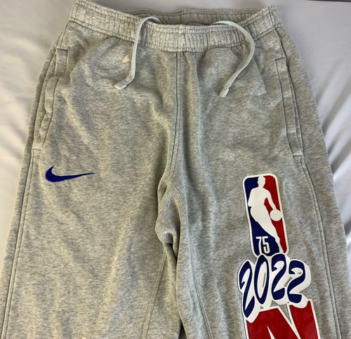 Felpa Nike NBA Swoosh Basket 75° Anniversario Grigio Uomo Small - Foto 2 di 7