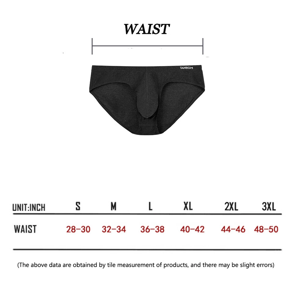 Calzoncillos ropa interior para hombre Zonbailon tiro bajo bolsa grande cómodos transpirables Foto 2 de 4