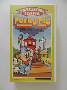 vhs video kassette porky pig der maschinist star cartoon festival zeichentrick ebay