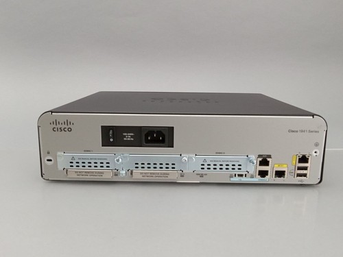 Routeur Gigabit Ethernet Cisco CISCO1941-/K9 2 ports + 2 emplacements EHWIC base IP MW - Photo 4/5