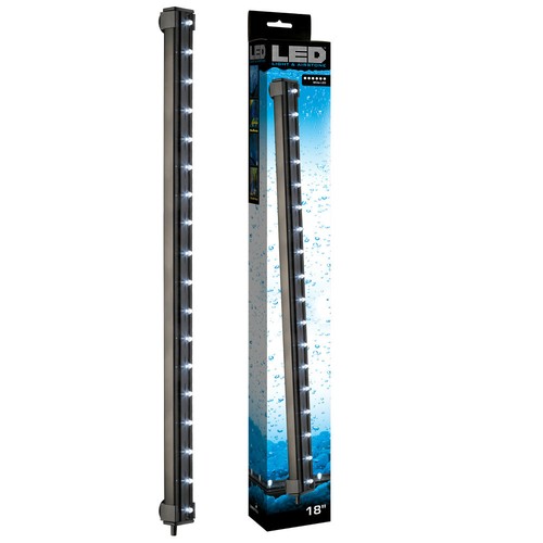 ViaAqua WHITE LED Submersible Air Bubble Light Underwater Aquarium Fish 6,12,18" - Picture 7 of 8