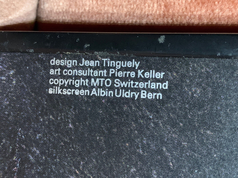 JEAN TINGUELY Montreux Jazz Festival 39.5 x 27.5 Poster 1982 🔥 eBay