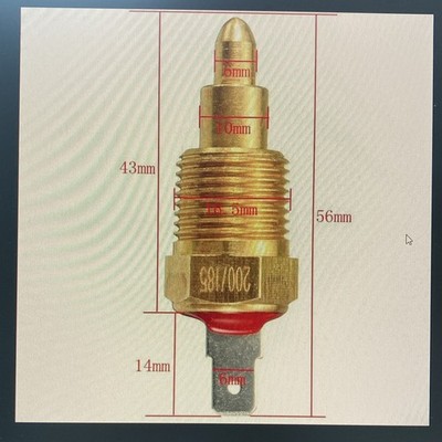 185 -200 Degree Electric Engine cooling Fan Thermostat Switch NPT