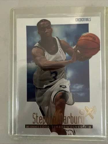 1996-97 Skybox E-X2000 - Stephon Marbury #42 Credentials /499 (RC)
