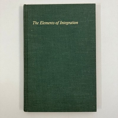 Elements of Integration Robert G Bartle John Wiley & Sons 1966 Math Textbook HC