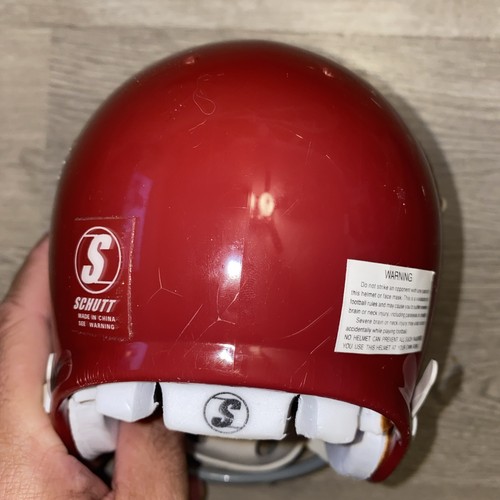 USC Trojans NCAA Replica Football Helmet Mini Cardinal Red Schutt University SC - Picture 22 of 24