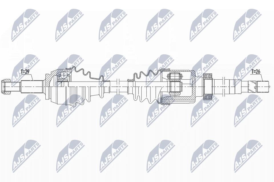 Drive Shaft suitable for Renault Megane IV/Scenic IV/Grand Scenic IV 16- 1.3TCE - Image 2