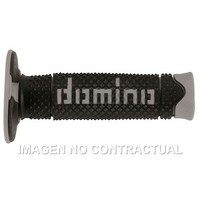 Griffe Domino Dsh Aus Road Schwarz-Grau RäUmen D 22 MM L 120 MM FüR Motorrad