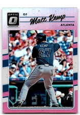 2017 Donruss Optic Pink Prizm Matt Kemp Atlanta Braves #70