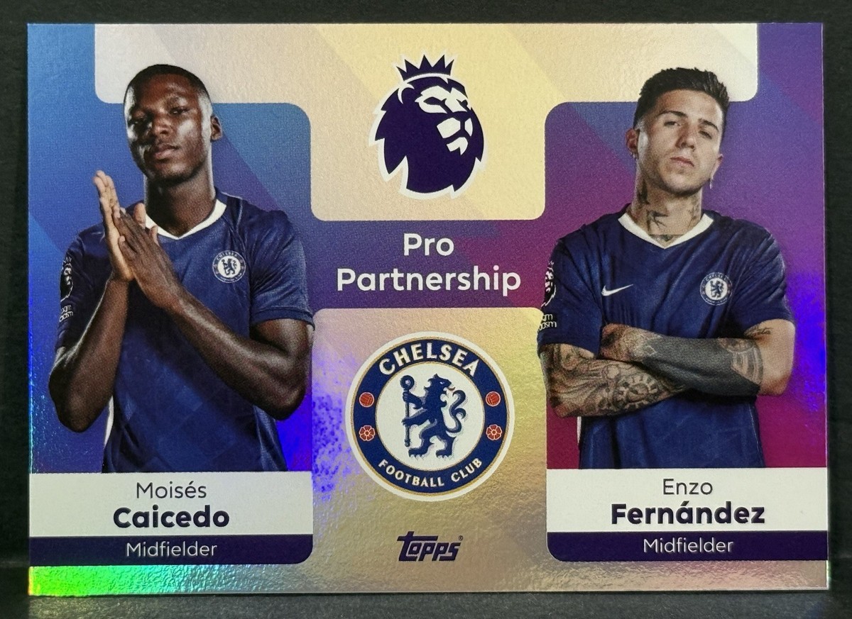 2025-26 Topps EPL Chelsea Enzo Fernandez /Moises Caicedo Pro