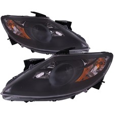 Headlight Set For 2010-2012 Mazda Cx9 Ma2519145 Ma2518145 Halogen Black