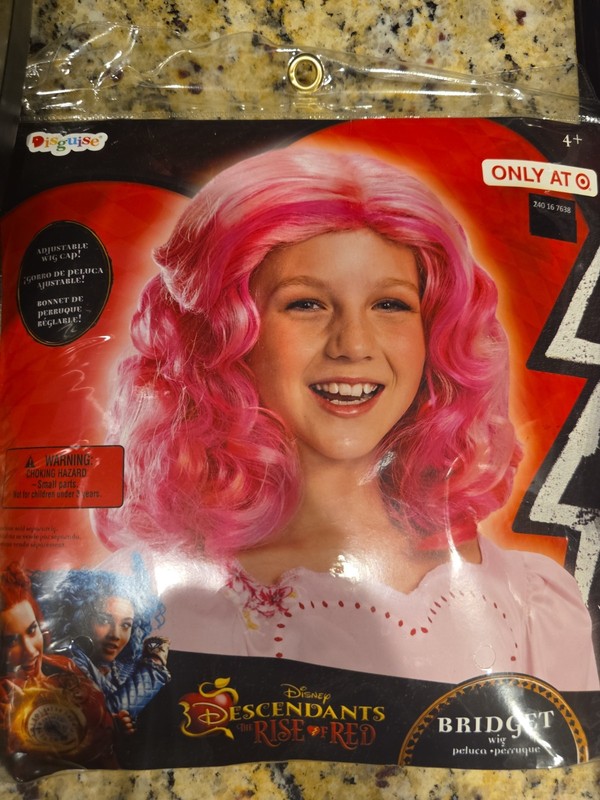 Disguise Child Descendants Rise of Red Bridget Pink Wig New