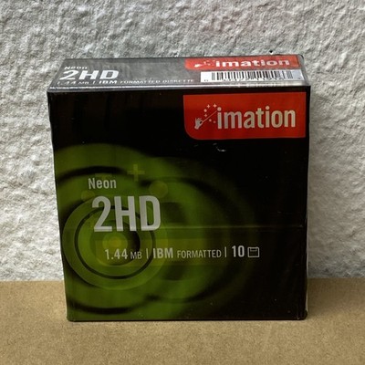 10x Imation Neon 2HD / 1.44MB IBM formatted / Neu & OVP