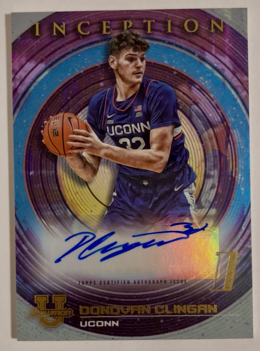 2022-23 Bowman U Inception - #BIA-DCN Donovan Clingan Rookie Auto