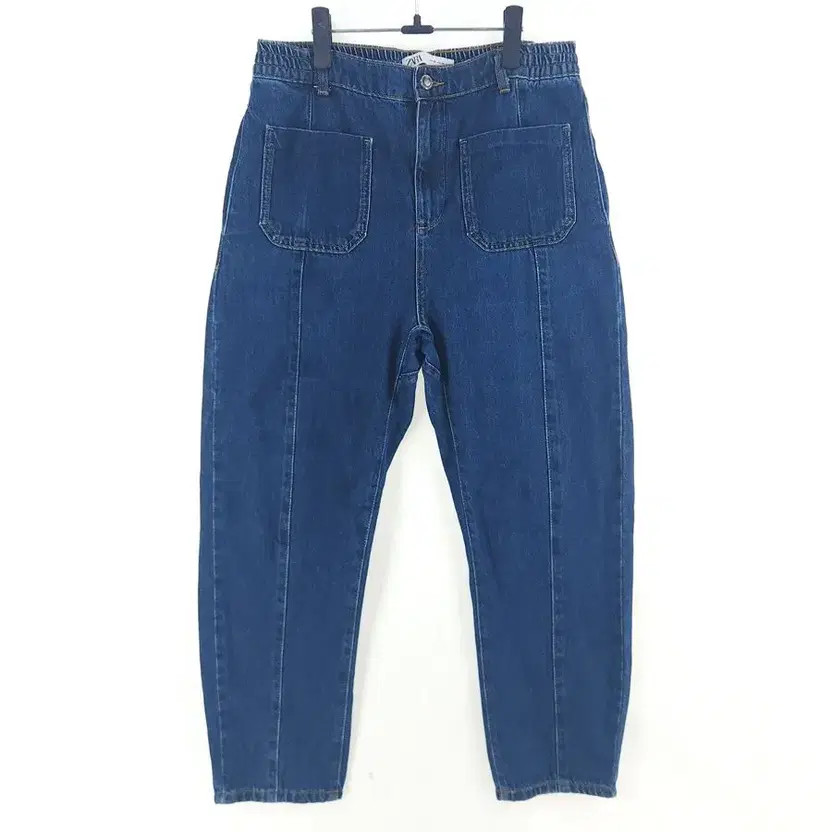 ZARA Women's Blue Denim Pants (Size 28) thumbnail 2