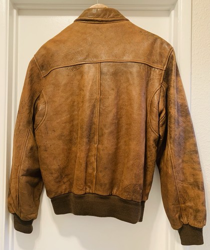 VTG Leathertown Bomber Jacket - California Leather's Bomber '87 - Picture 4 of 10