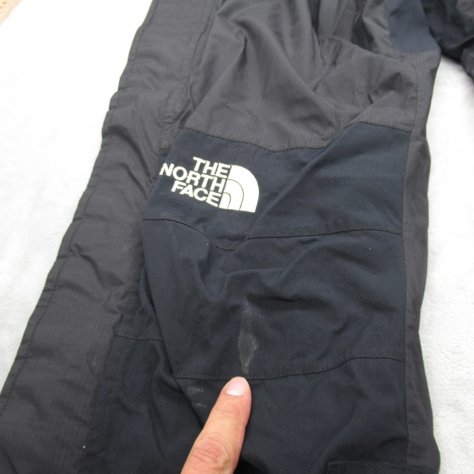 North Face Snow Pant Men Large 34x32 Black Ripstop Waterproof Full Zip Unlined - Image 3 of 4