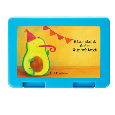 Personalisierte Brotdose Avocado Geburtstag Design - Geschenk Vesperdose Feier