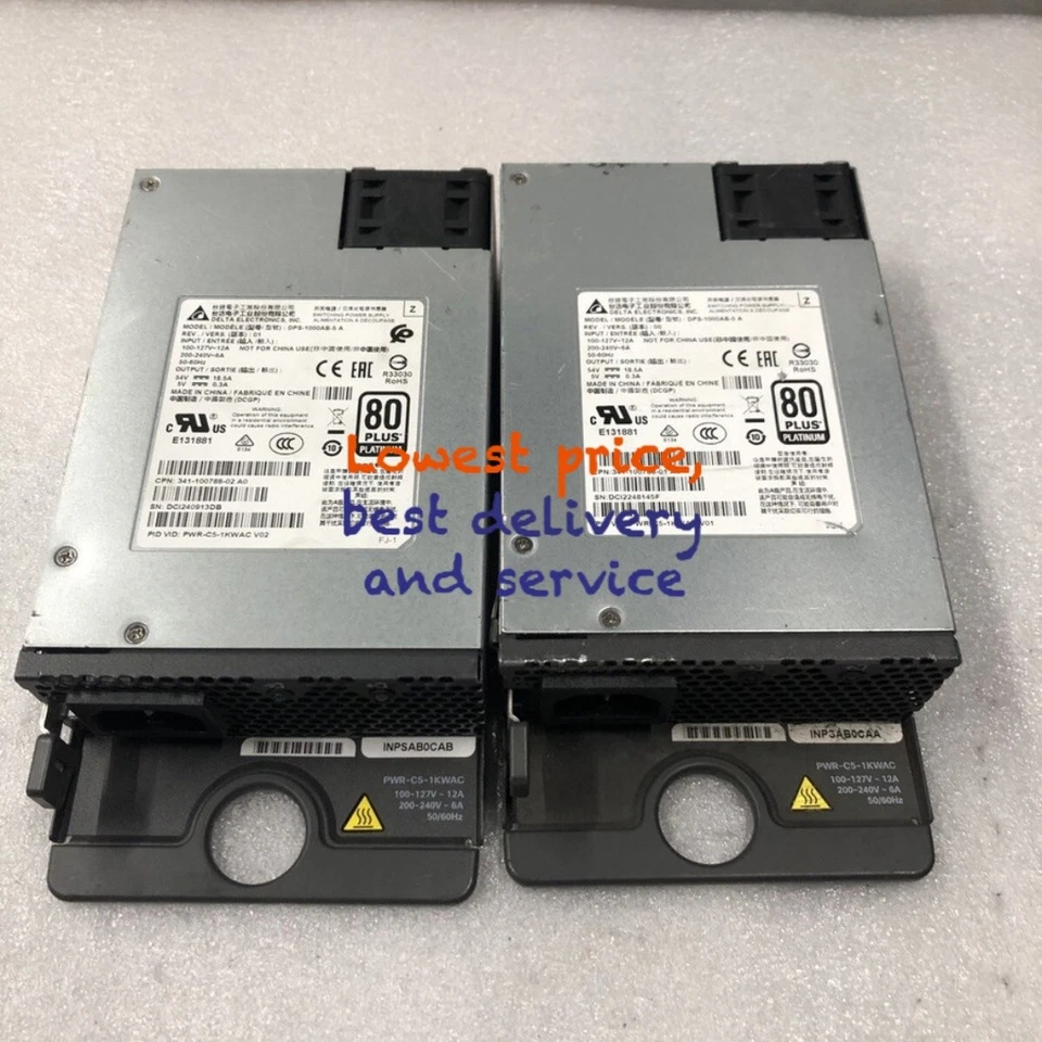 New Sealed Cisco PWR-C5-1KWAC power supply for Catalyst 9200 Switch Qty Availabl - Image 3 of 3