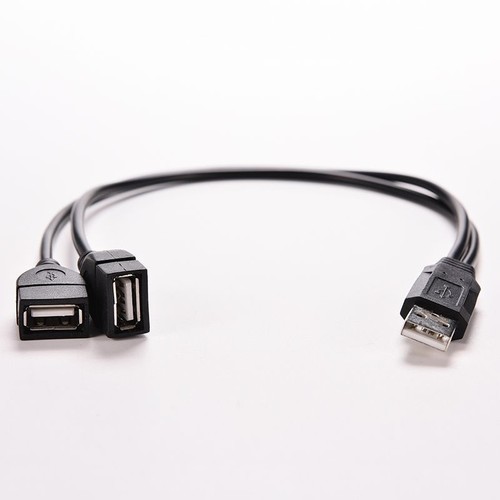 Hub USB Cable Power Tools 2.0A Male To Dual USB Female Jack Y Splitter Useful - Zdjęcie 11 z 11